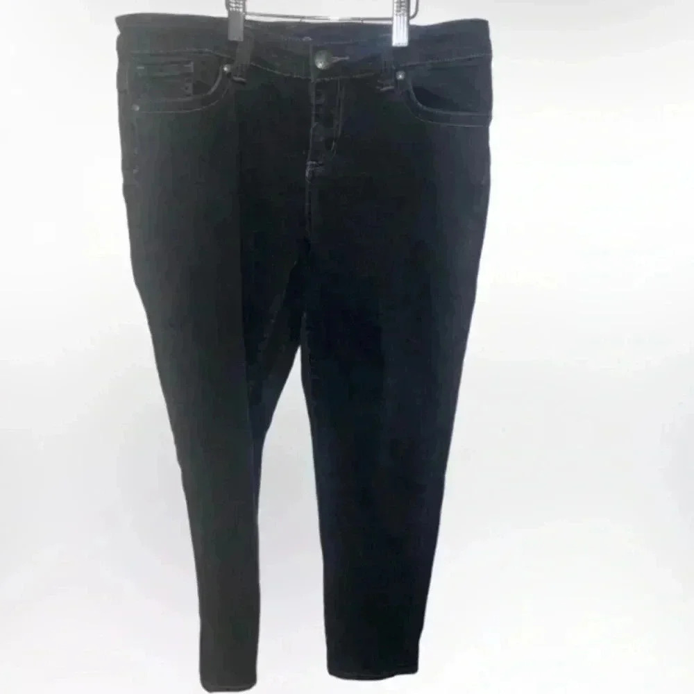 Seven7 skinny black‎ jeans size size 14p
